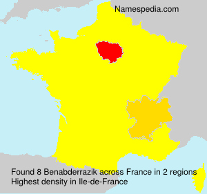 Surname Benabderrazik in France