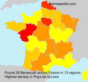 Surname Benaouali in France
