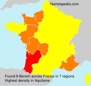 Surname Benich in France