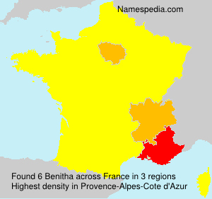Surname Benitha in France