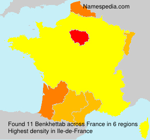 Surname Benkhettab in France