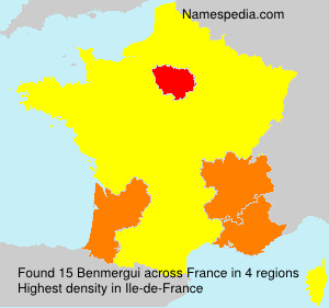 Surname Benmergui in France