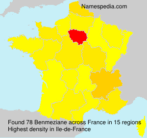 Surname Benmeziane in France