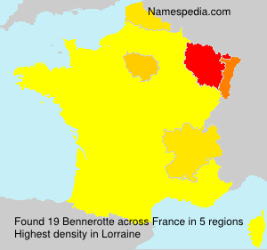 Surname Bennerotte in France