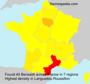 Surname Bensaidi in France