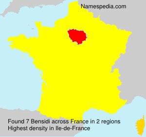 Surname Bensidi in France