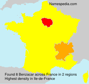 Surname Benzacar in France