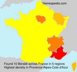 Surname Beraldi in France
