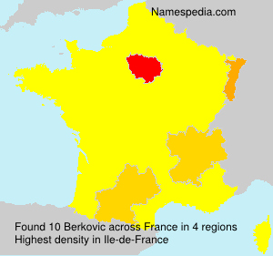 Surname Berkovic in France