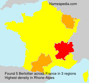 Surname Berlottier in France