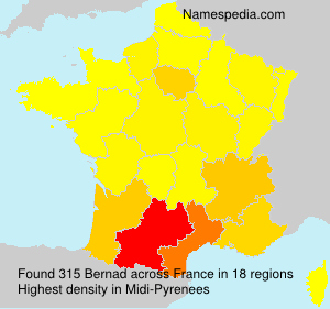 Surname Bernad in France
