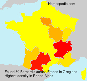 Surname Bernardis in France