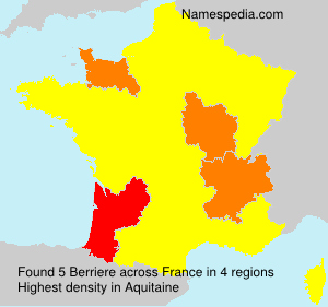 Surname Berriere in France