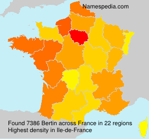 Surname Bertin in France