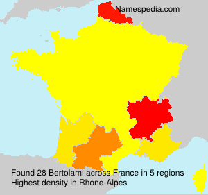 Surname Bertolami in France