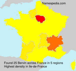 Surname Bervin in France
