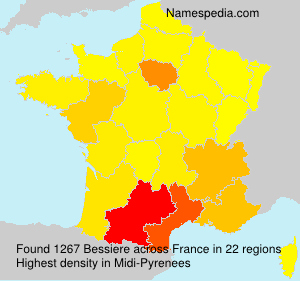 Surname Bessiere in France