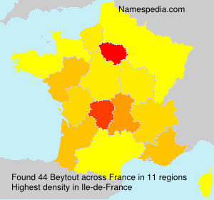 Surname Beytout in France