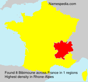 Surname Bibimoune in France