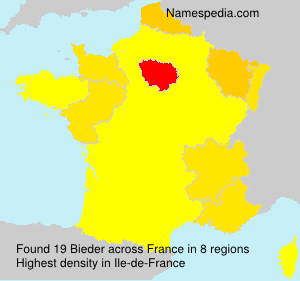Surname Bieder in France