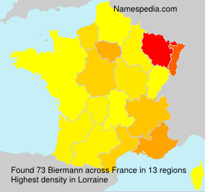 Surname Biermann in France