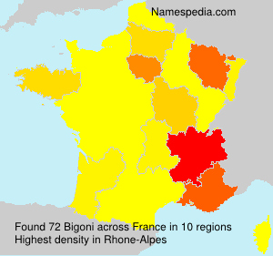 Surname Bigoni in France