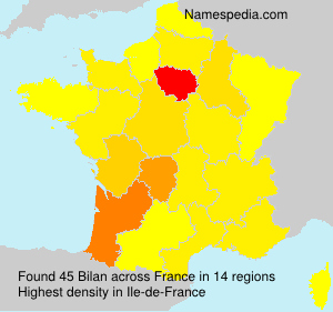 Surname Bilan in France