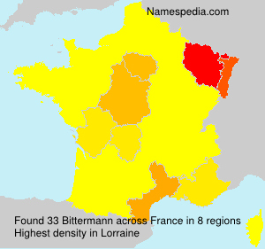 Surname Bittermann in France