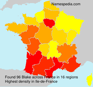 Surname Blake in France