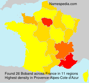 Surname Boband in France