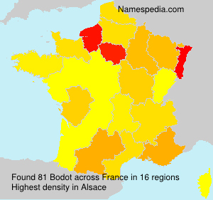 Surname Bodot in France