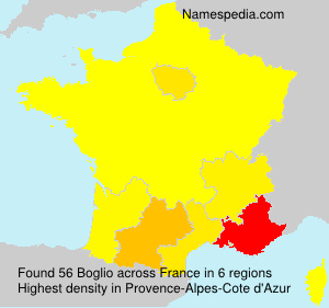 Surname Boglio in France