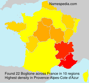 Surname Boglione in France