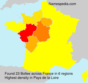 Surname Bollee in France