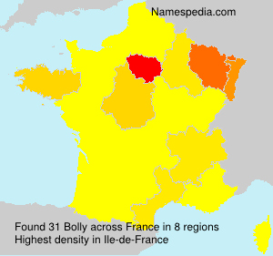 Surname Bolly in France
