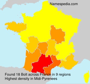 Surname Bolt in France