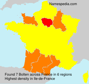 Surname Bolten in France