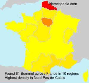 Surname Bommel in France