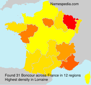 Surname Boncour in France