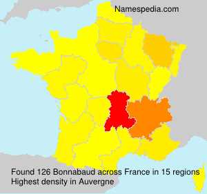 Surname Bonnabaud in France