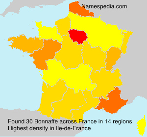 Surname Bonnaffe in France