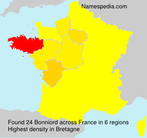 Surname Bonniord in France