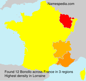 Surname Bonollo in France