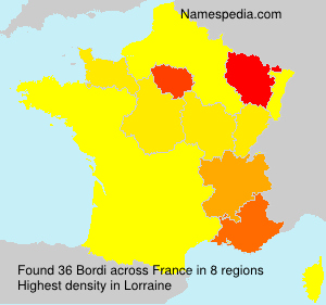 Surname Bordi in France