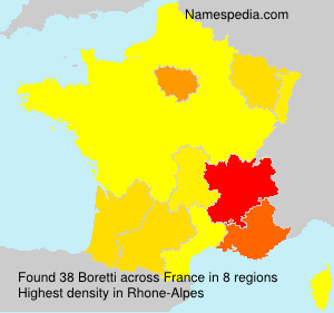 Surname Boretti in France
