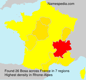 Surname Bosa in France