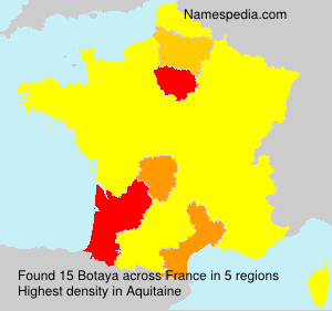 Surname Botaya in France
