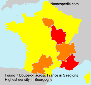 Surname Boubekki in France