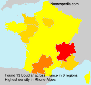 Surname Boudiar in France