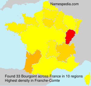 Surname Bourgoint in France